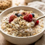 High Protein Oats Breakfast 30g+ Easy Low Carb Meal Prep Cottage Cheese