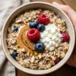 High Protein Oats Breakfast 30g+ Easy Meal Prep Low Carb Cottage Cheese