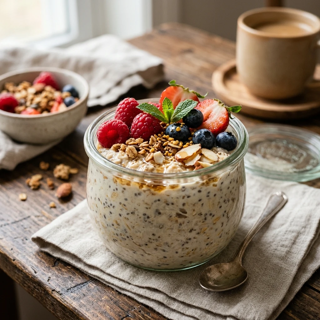 High Protein Overnight Oats 20g+ Easy 5 Minute Breakfast Meal Prep