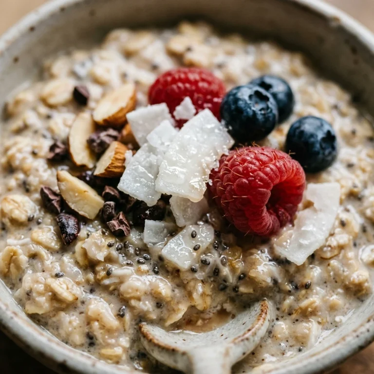 High Protein Overnight Oats Coconut 20g+ Easy 5 Minute Breakfast