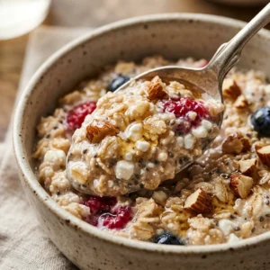 High Protein Overnight Oats Cottage Cheese 20g+ Easy Breakfast 3 Ingredient