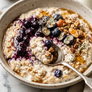 High Protein Overnight Oats Cottage Cheese 20g+ Easy Breakfast