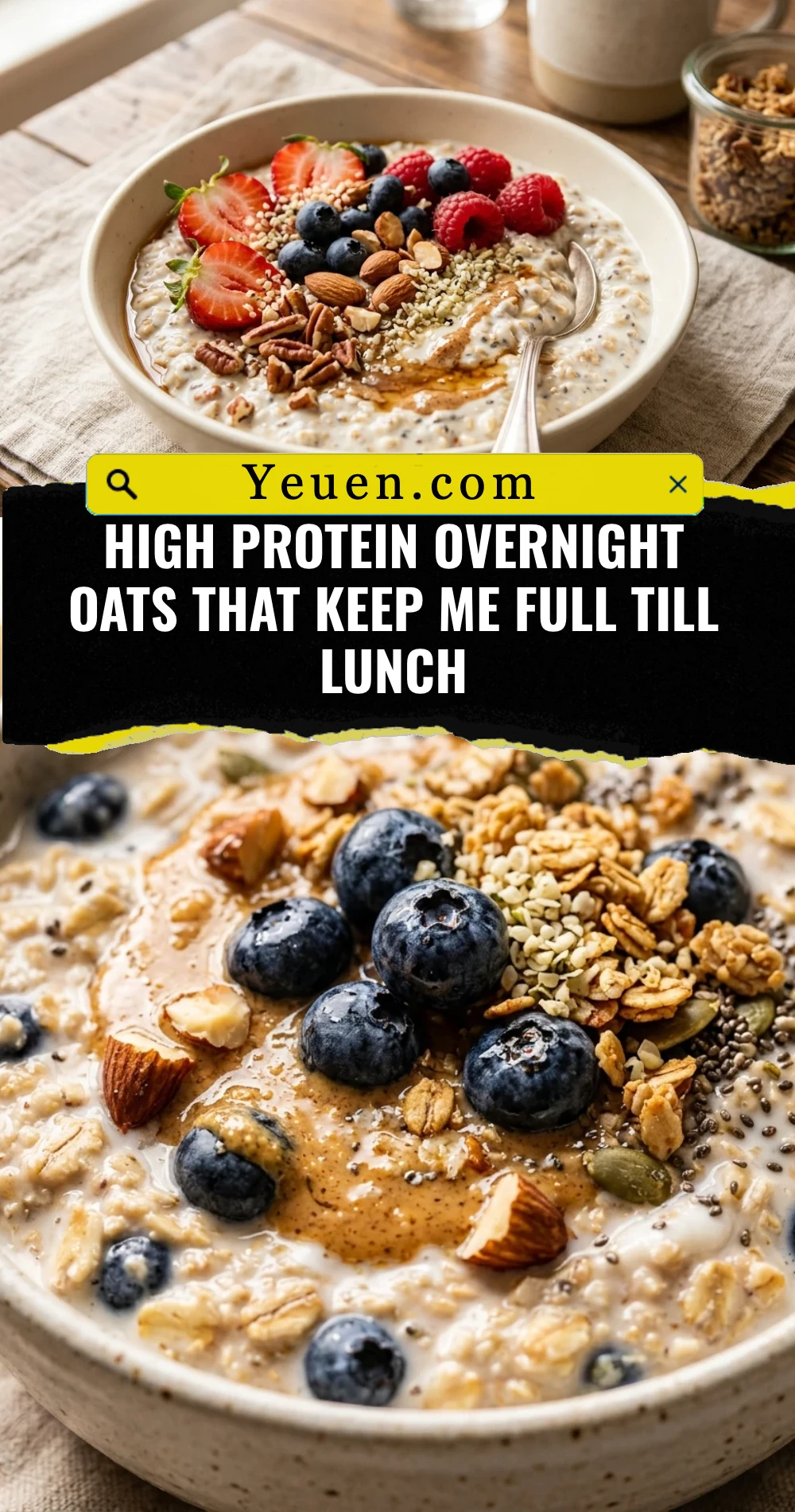 High Protein Overnight Oats That Keep Me Full Till Lunch