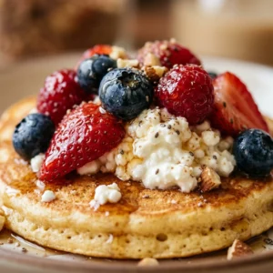 High Protein Pancake Bowls Cottage Cheese 20g 5 Min