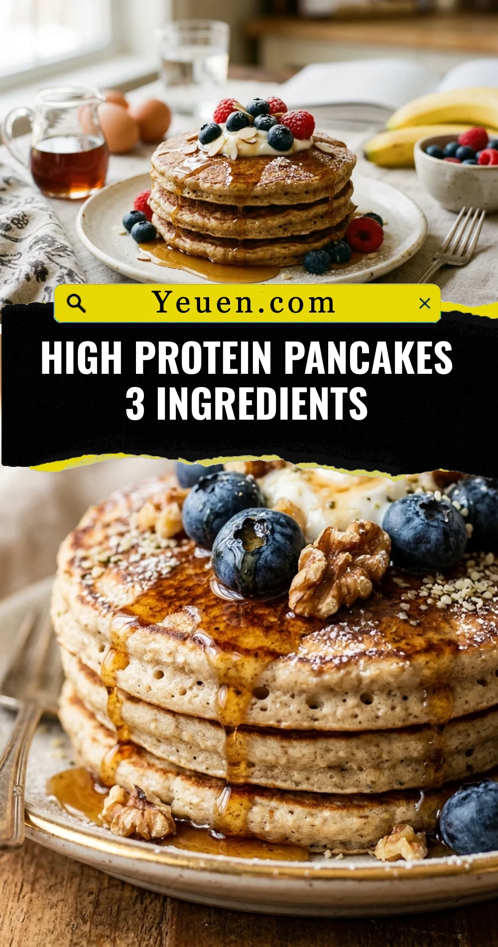 High Protein Pancakes 3 Ingredients