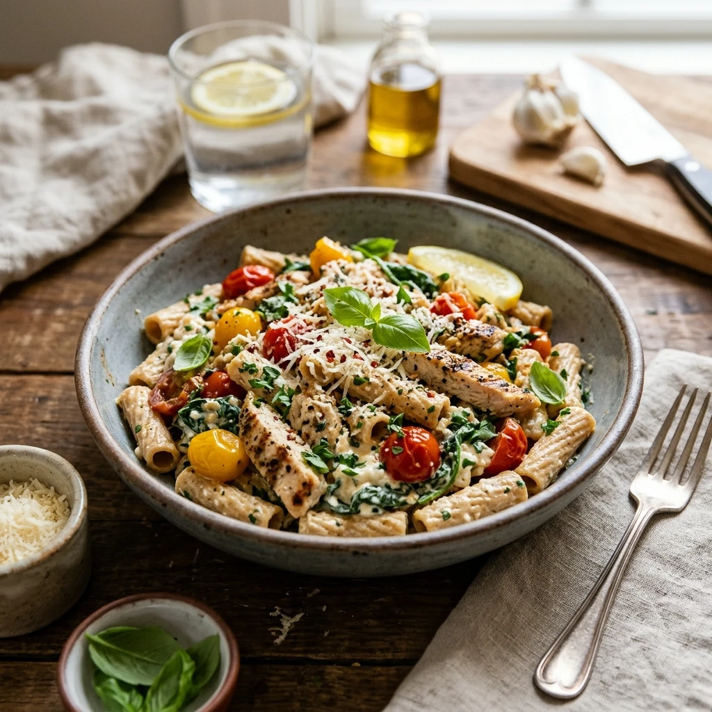 High Protein Pasta Dinner 30g+ Easy Meal Prep Low Carb Cottage Cheese