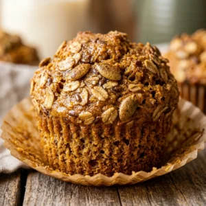 High Protein Pumpkin Oatmeal Muffins With Protein Powder