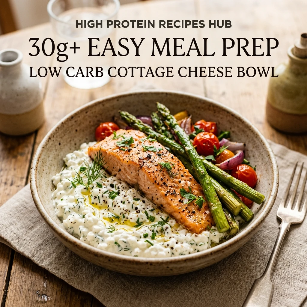 High Protein Recipes Hub 30g+ Easy Meal Prep Low Carb Cottage Cheese