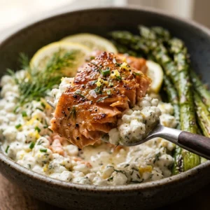 High Protein Salmon Dinner 30g+ Easy Low Carb Meal Prep Cottage Cheese