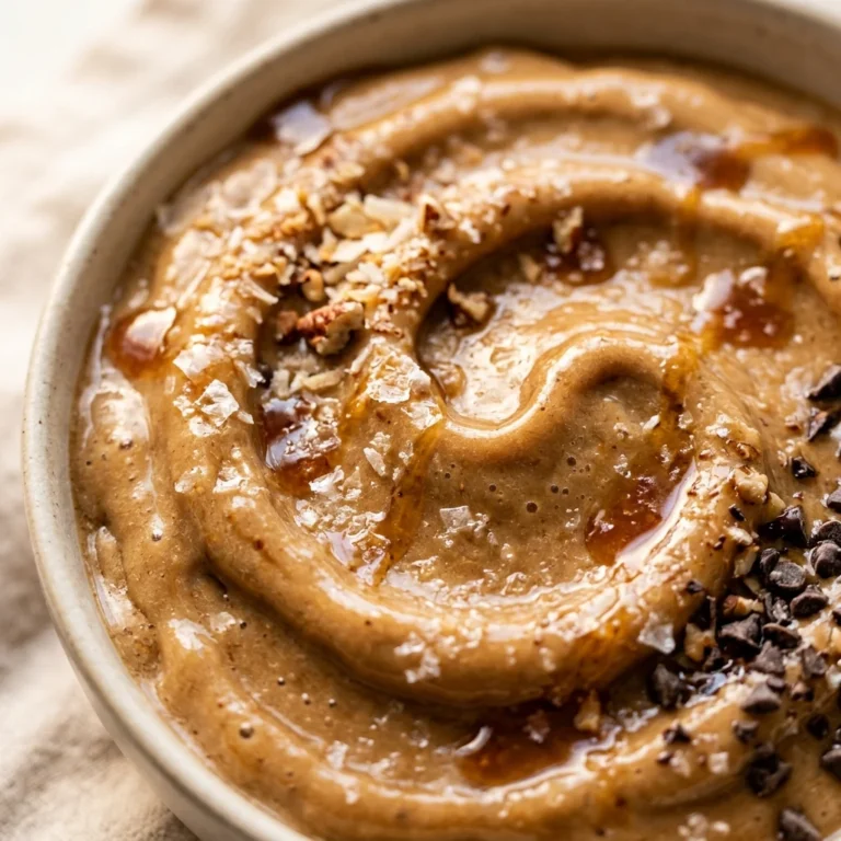 High Protein Salted Caramel Smoothie Bowl Thick Creamy Weight Loss Healthy Dessert