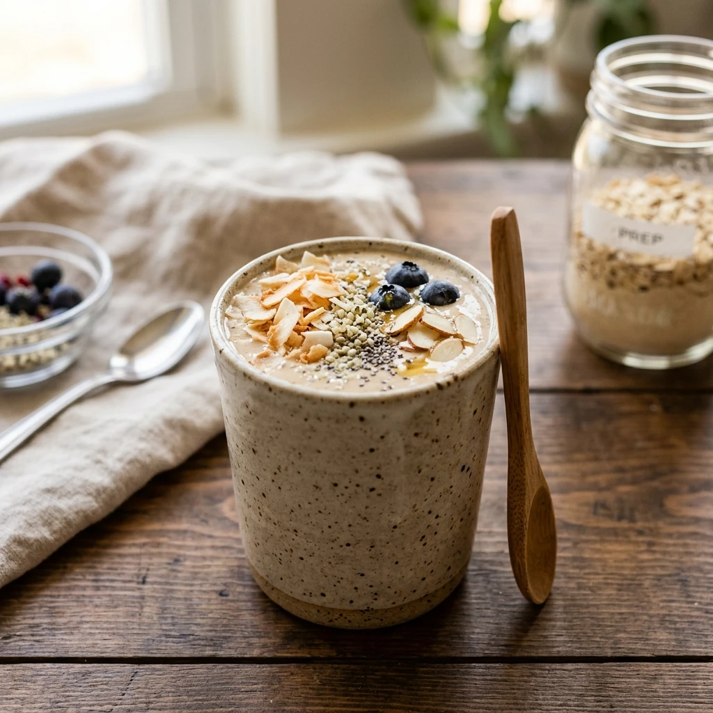 High Protein Shake Breakfast 30g+ Easy Meal Prep Low Carb Cottage Cheese