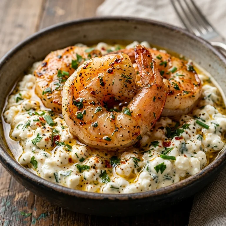 High Protein Shrimp Dinner 30g+ Easy Low Carb Meal Prep Cottage Cheese