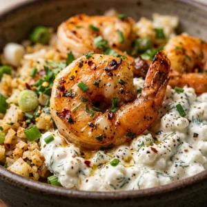 High Protein Shrimp Meal Prep 30g+ Easy Low Carb Cottage Cheese