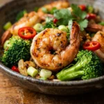 High Protein Shrimp Stir Fry 15 Minute