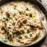 High Protein Slow Cooker Chicken Alfredo Cottage Cheese