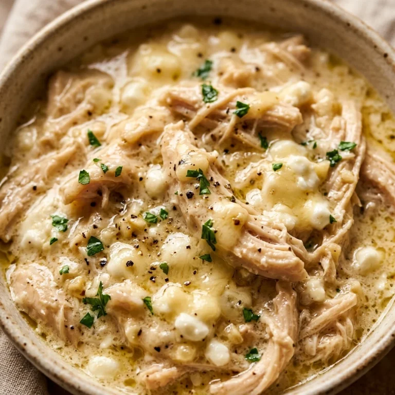 High Protein Slow Cooker Chicken Alfredo Cottage Cheese