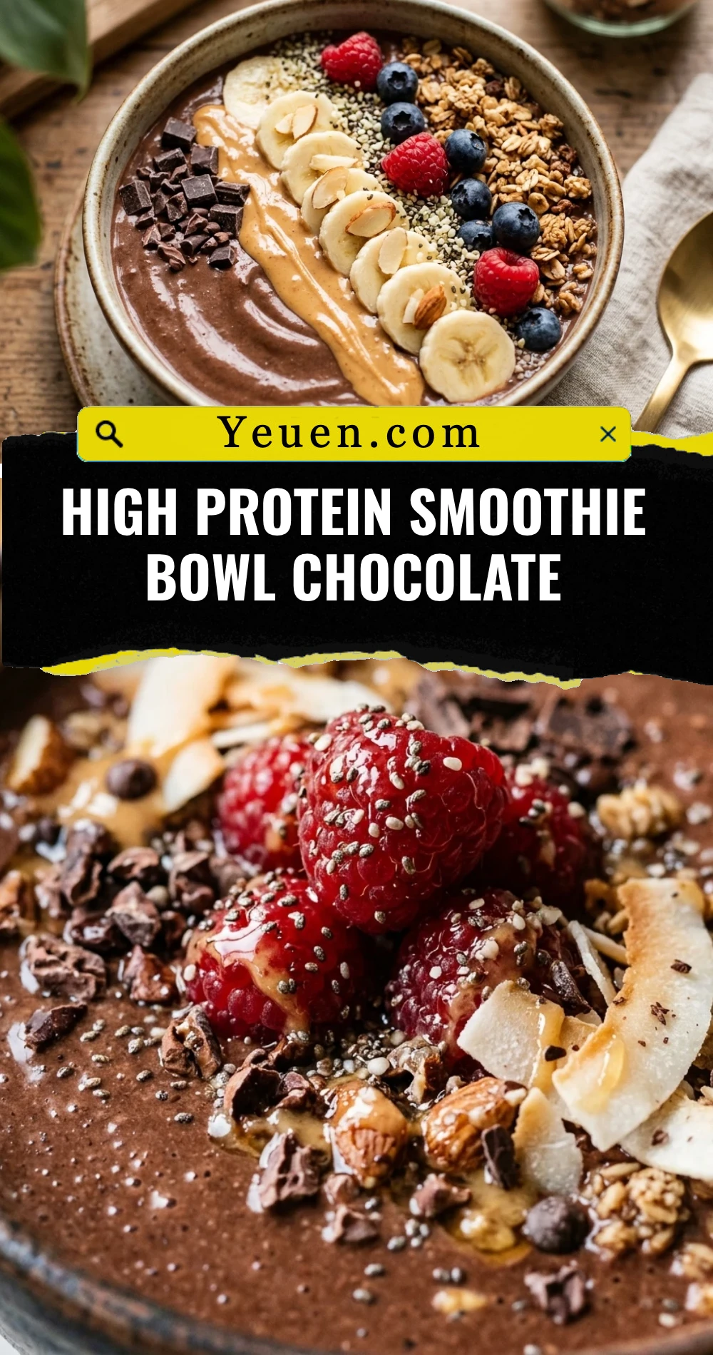 High Protein Smoothie Bowl Chocolate