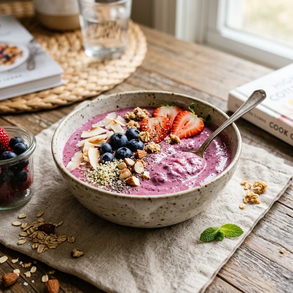 High Protein Smoothie Breakfast 30g+ Easy Meal Prep Low Carb Cottage Cheese