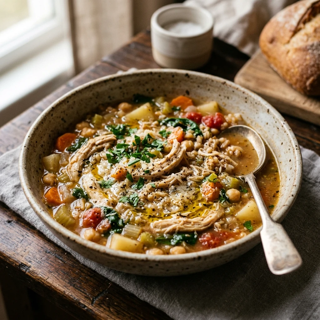 High Protein Soup Crockpot No Prep Dump & Walk 5 Min Prep Feeds Crowd Under $20