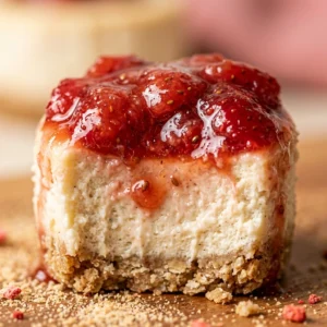 High Protein Strawberry Cheesecake Bites