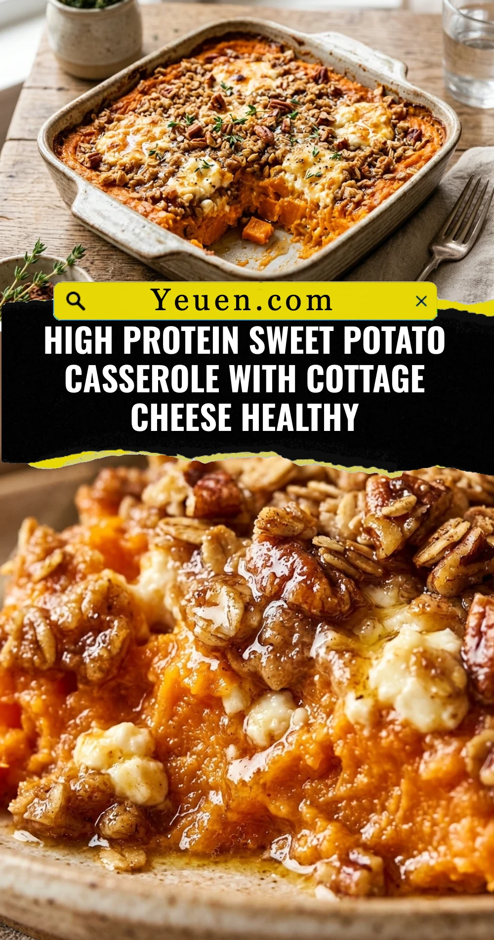 High Protein Sweet Potato Casserole With Cottage Cheese Healthy