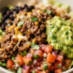 High Protein Taco Bowls Ground Beef