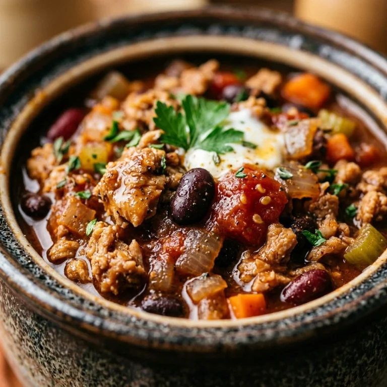 High Protein Thanksgiving Chili Crockpot