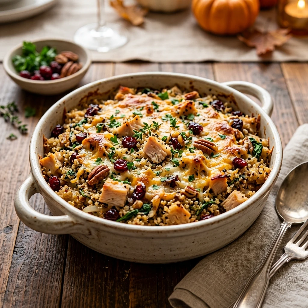 High Protein Thanksgiving Turkey And Quinoa Casserole Healthy