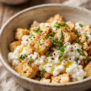 High Protein Tofu Breakfast 30g+ Easy Low Carb Meal Prep Cottage Cheese