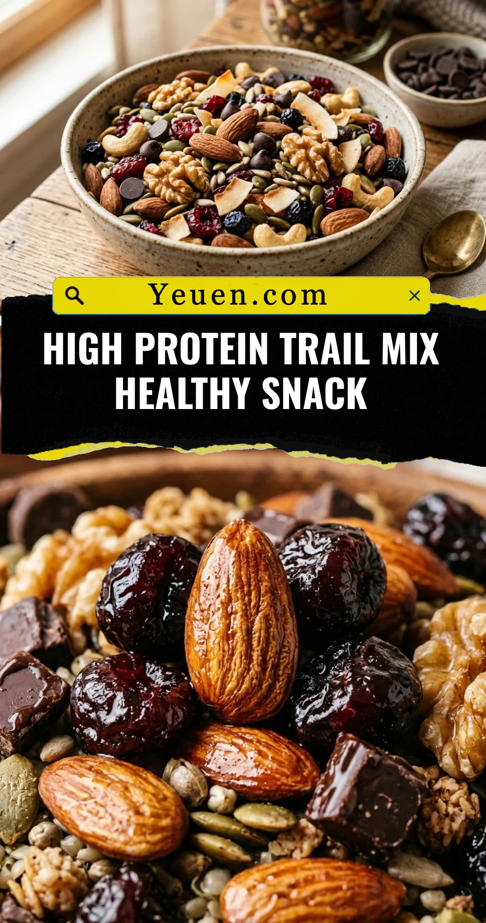 High Protein Trail Mix Healthy Snack