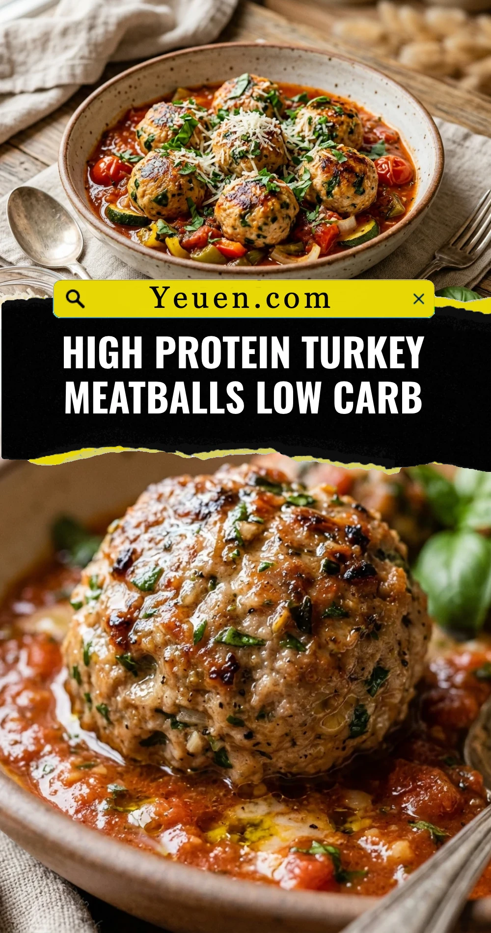 High Protein Turkey Meatballs Low Carb