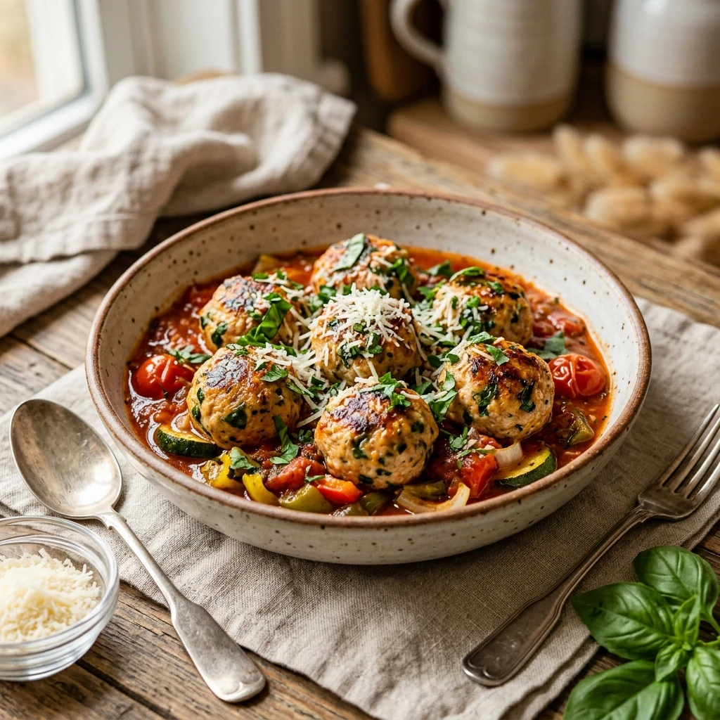 High Protein Turkey Meatballs Low Carb
