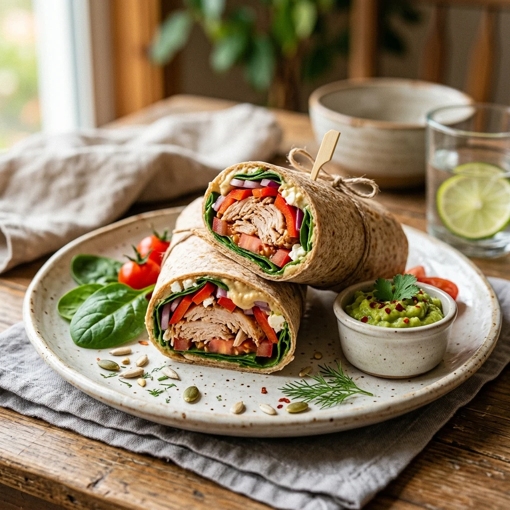 High Protein Turkey Wraps 10 Minute