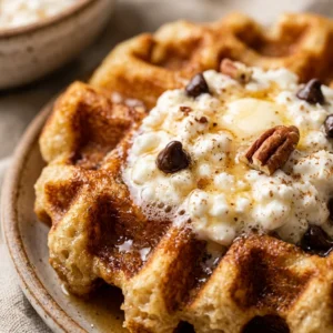 High Protein Waffles Cottage Cheese 20g+ Easy Breakfast