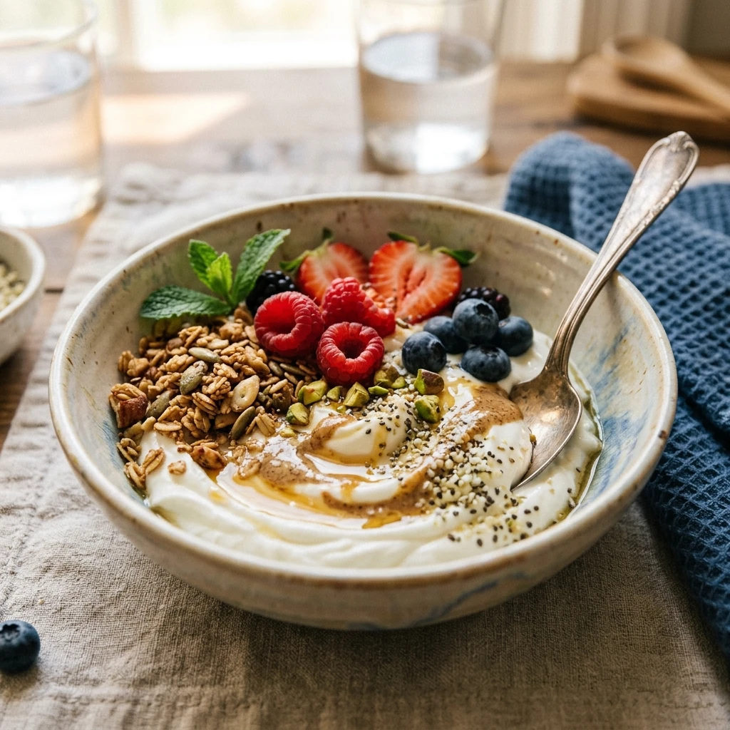 High Protein Yogurt Bowl Breakfast