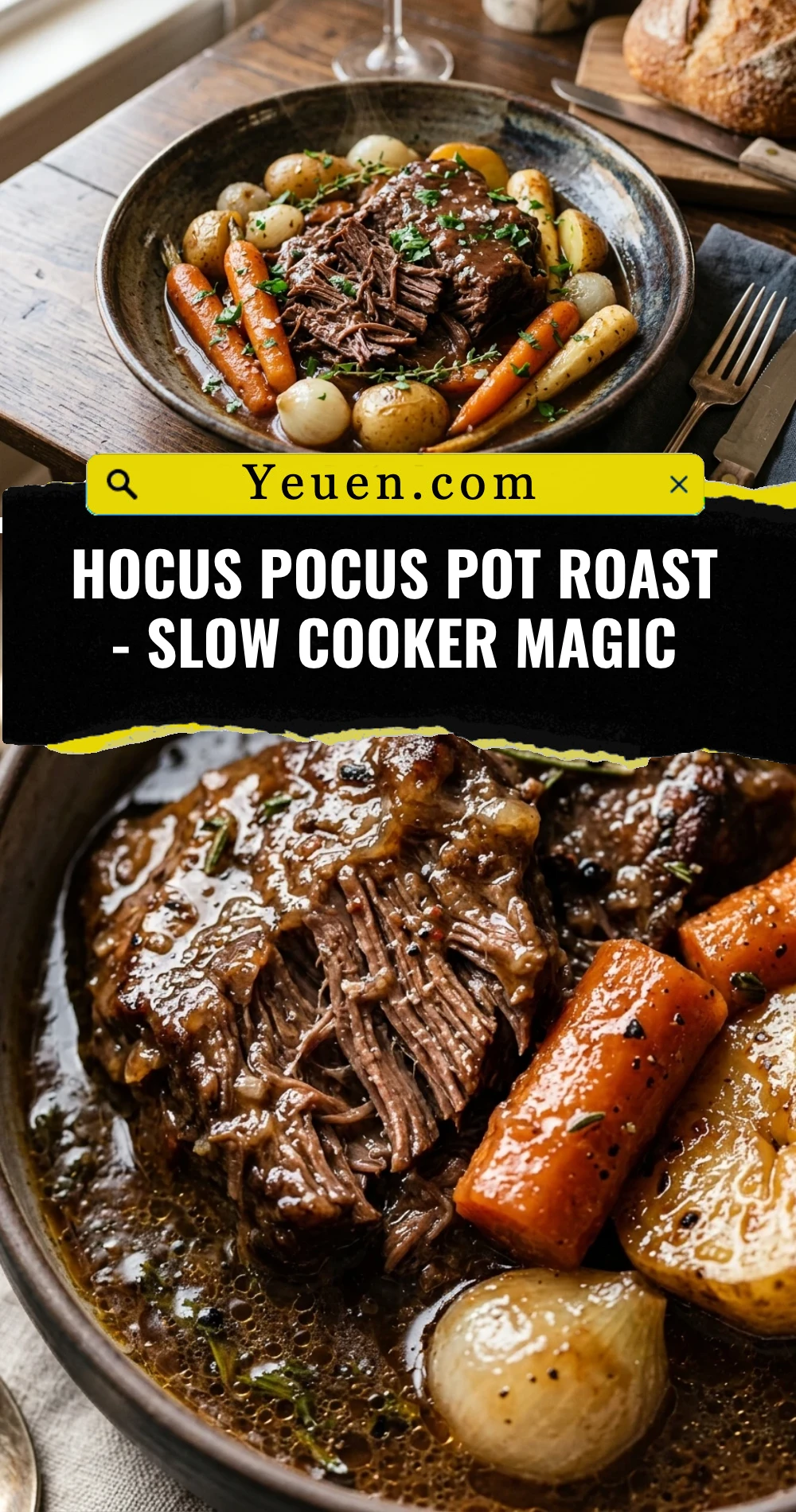 Hocus Pocus Pot Roast - Slow Cooker Magic