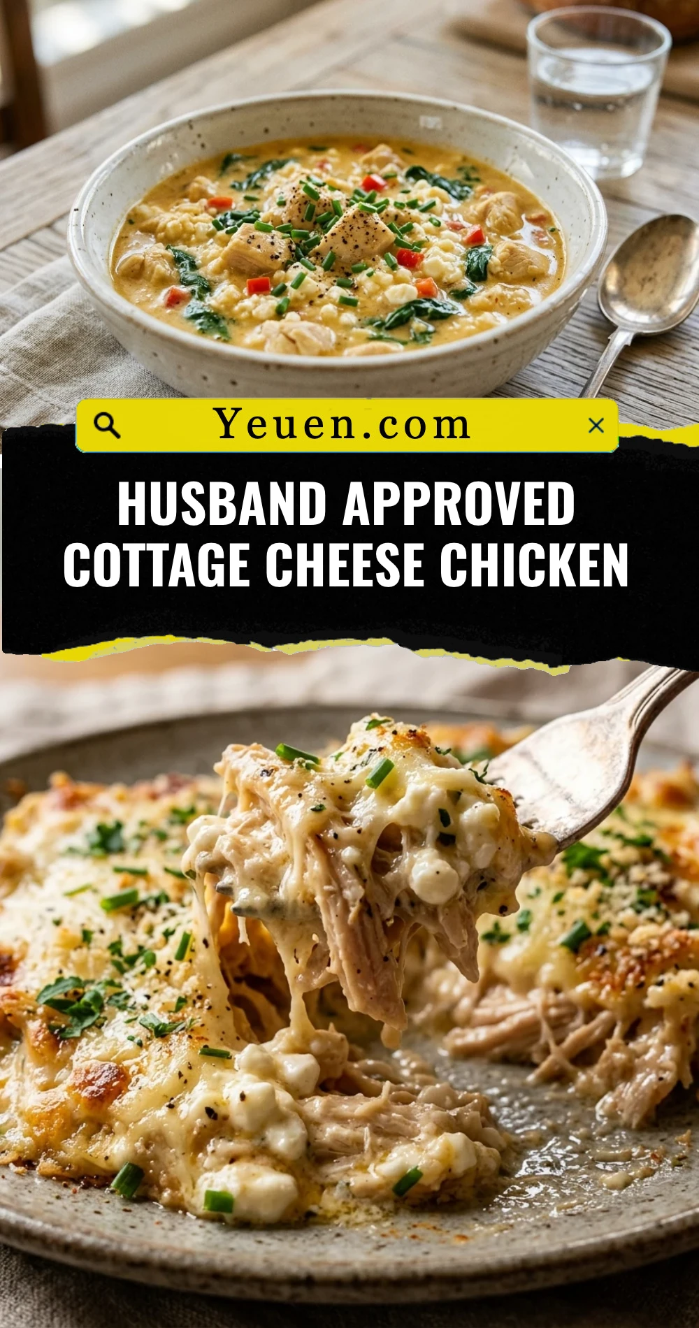 Husband Approved Cottage Cheese Chicken