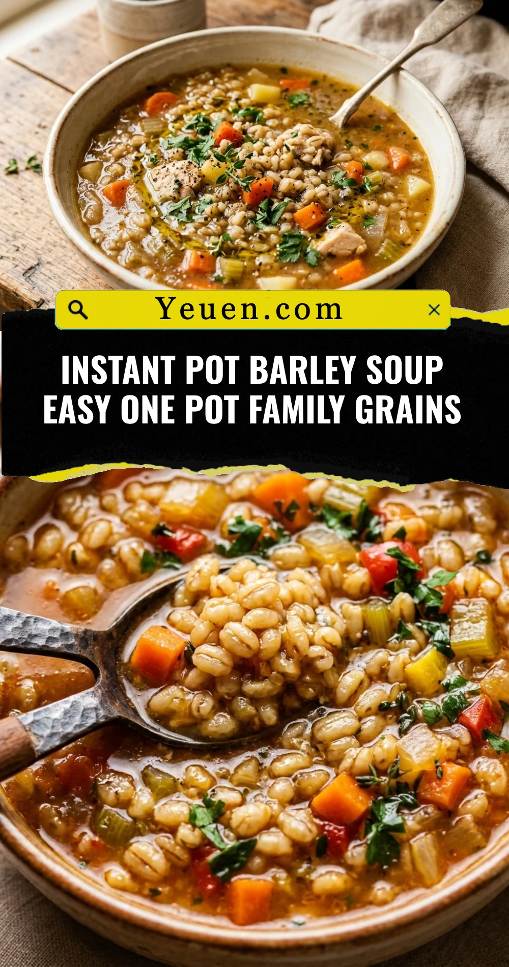 Instant Pot Barley Soup Easy One Pot Family Grains