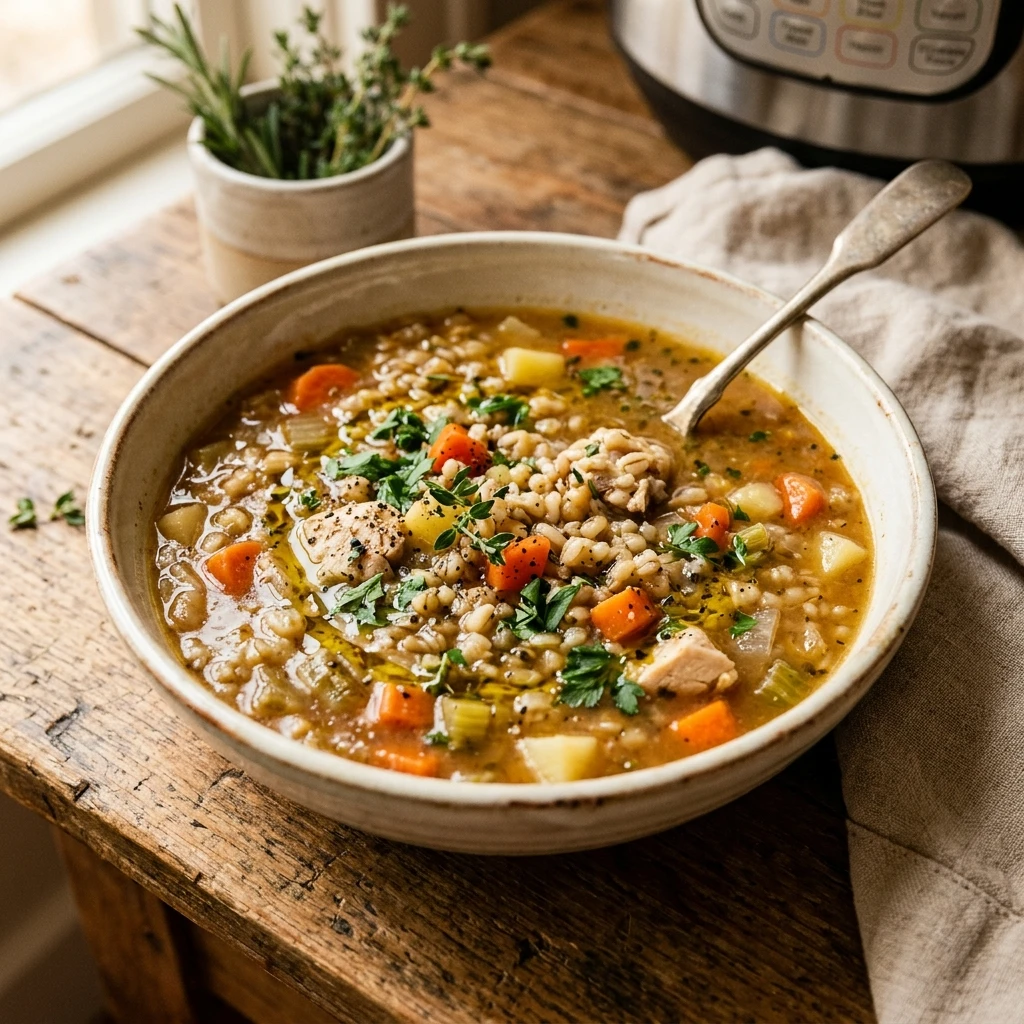 Instant Pot Barley Soup Easy One Pot Family Grains