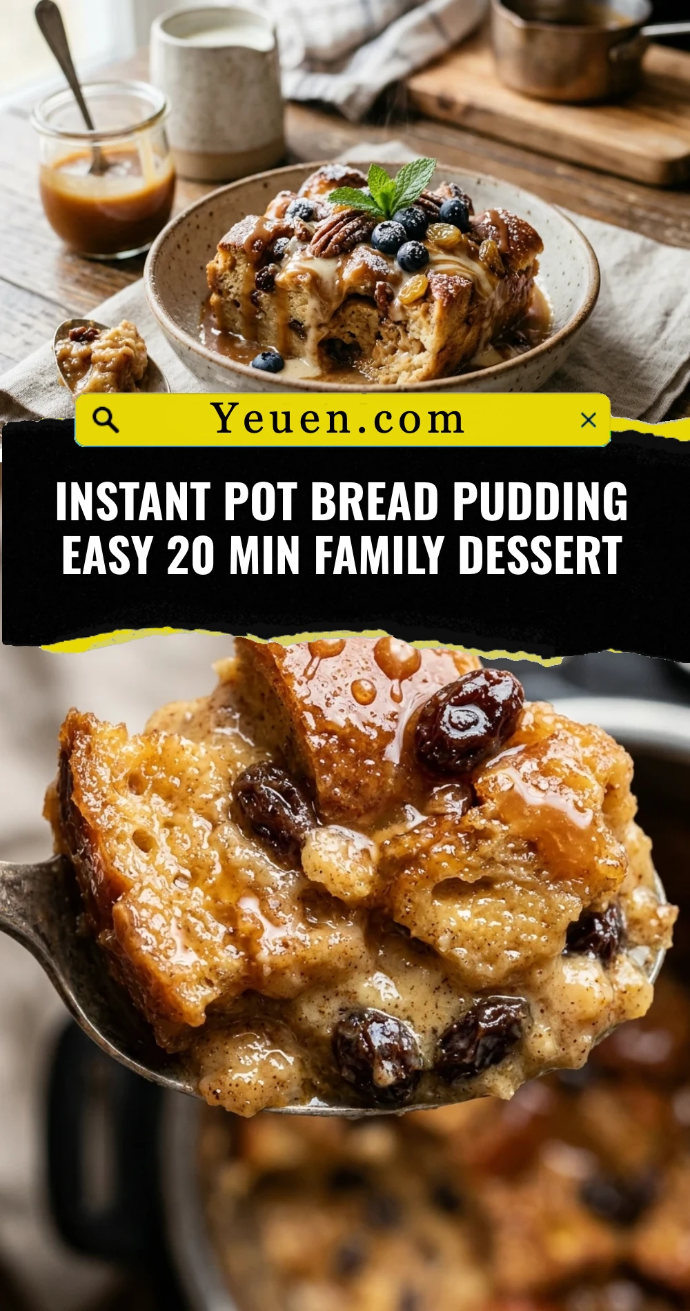 Instant Pot Bread Pudding Easy 20 Min Family Dessert