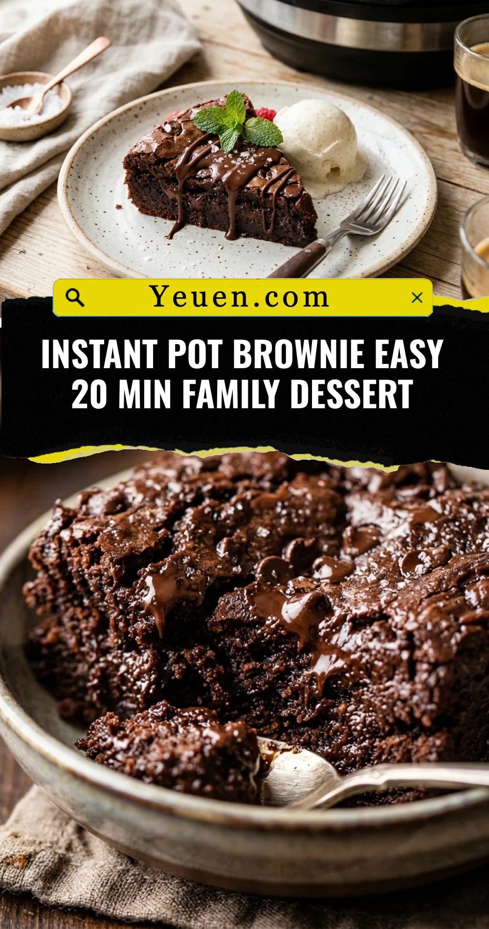 Instant Pot Brownie Easy 20 Min Family Dessert