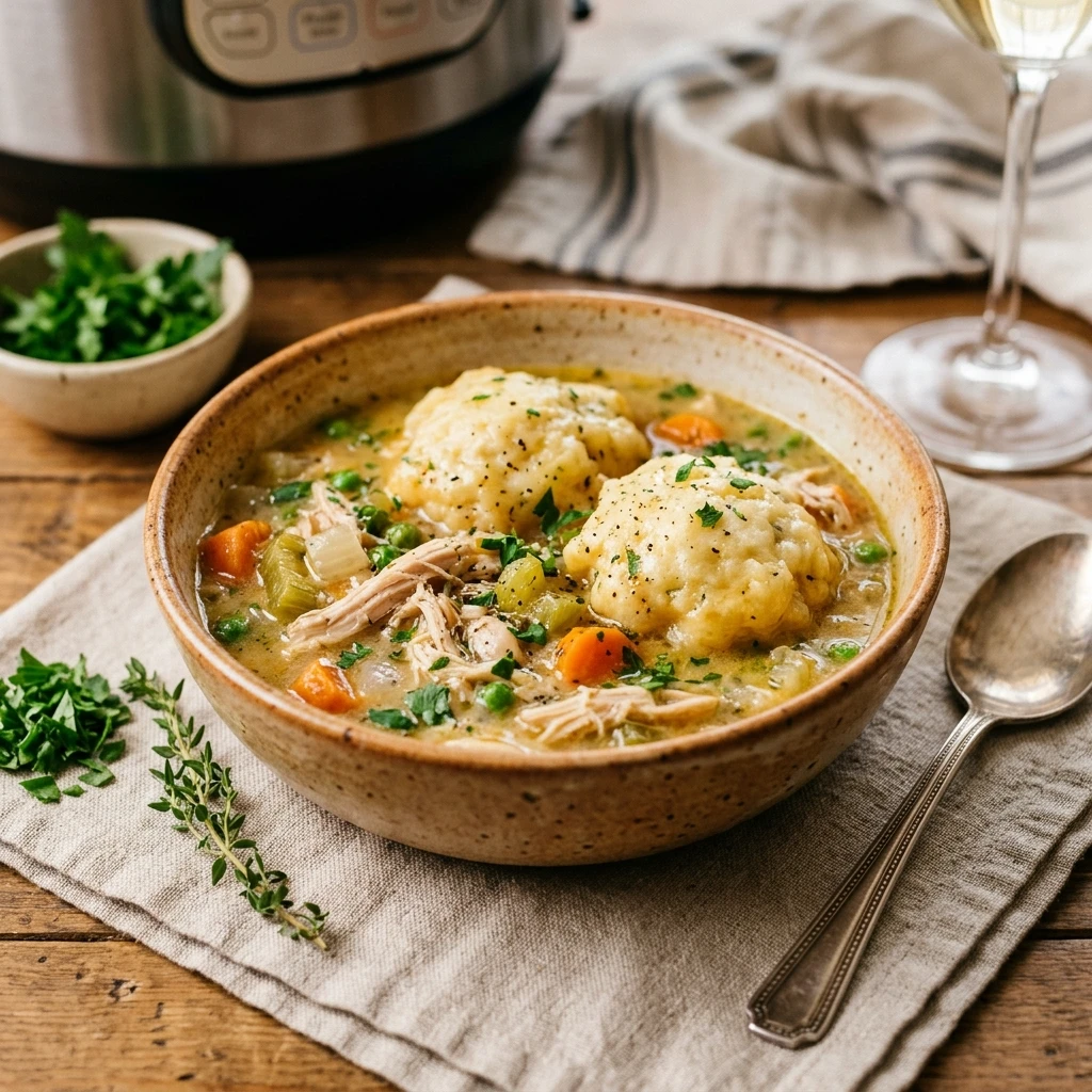 Instant Pot Chicken And Dumplings Easy 20 Min Family Fast