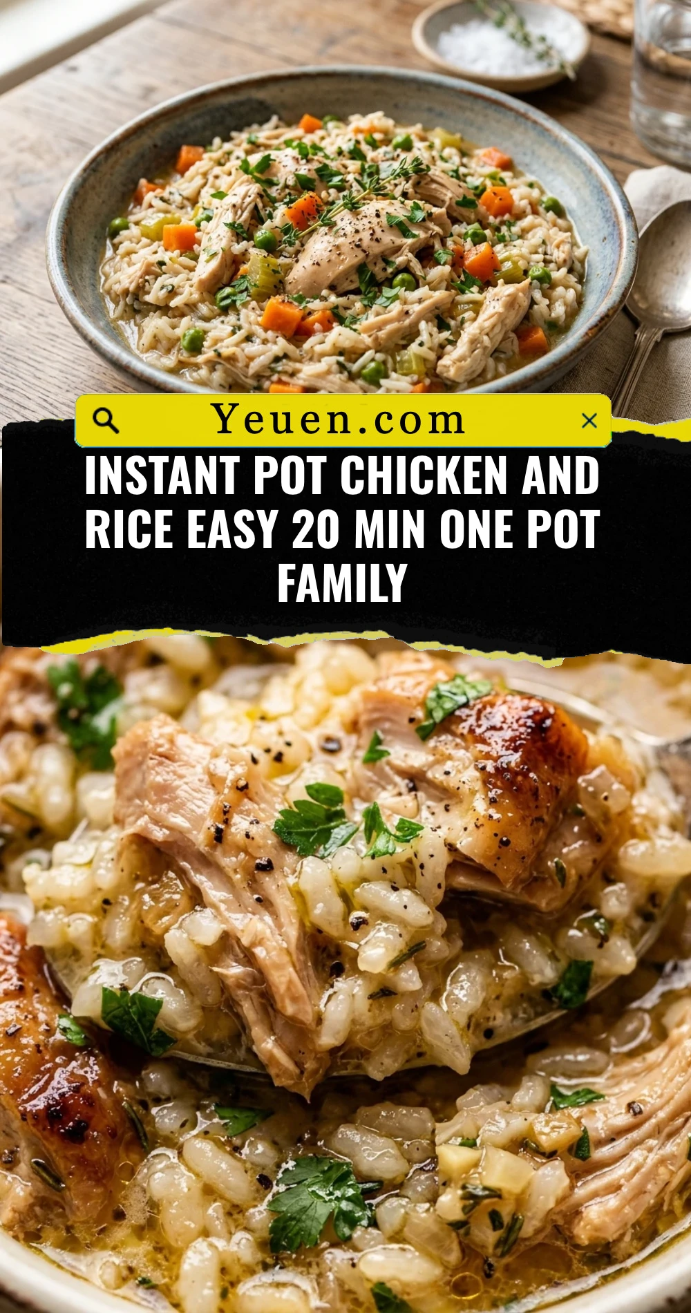 Instant Pot Chicken And Rice Easy 20 Min One Pot Family