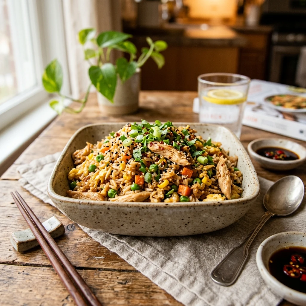 Instant Pot Chicken Fried Rice Easy 20 Min Family Fast