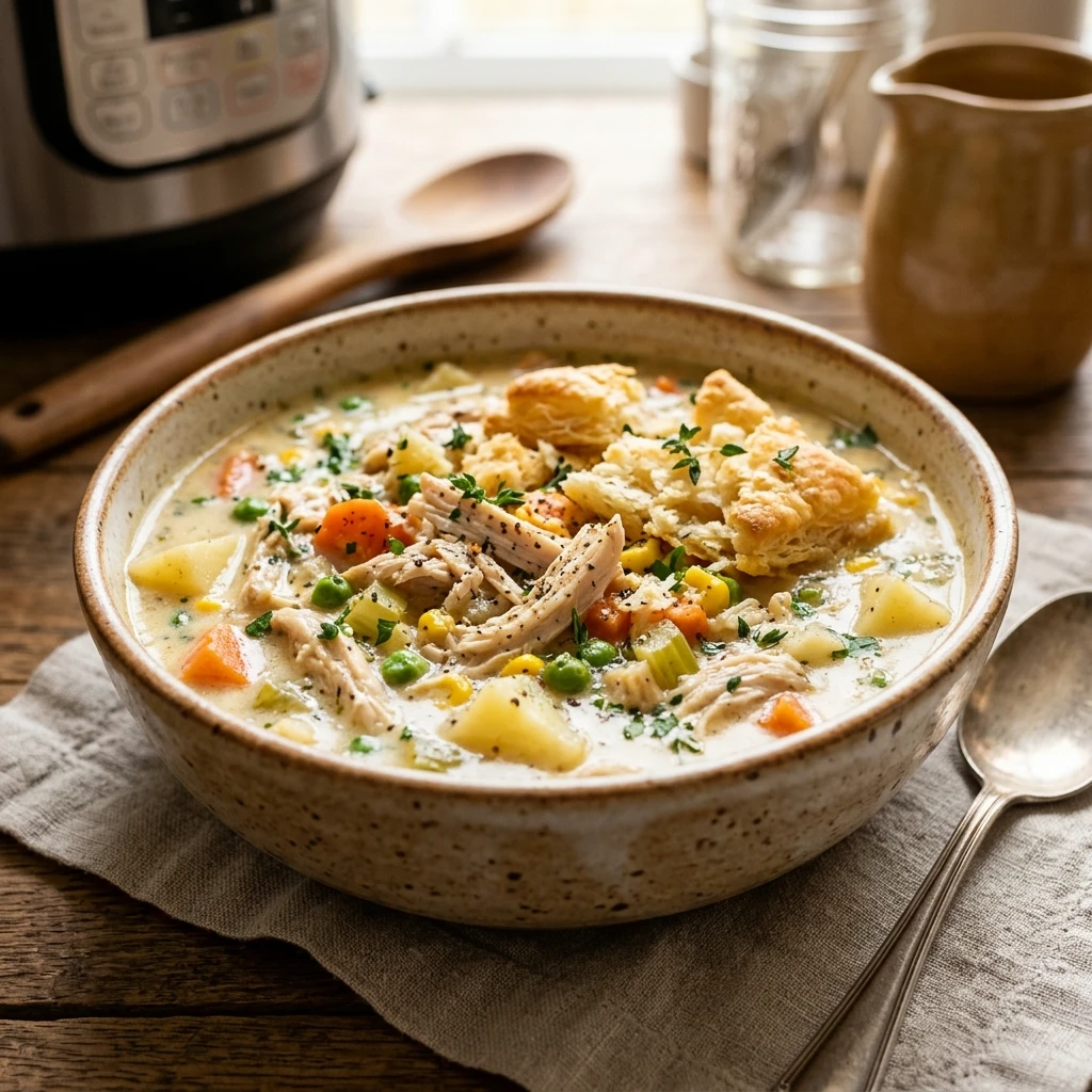 Instant Pot Chicken Pot Pie Soup Easy 20 Min One Pot Family