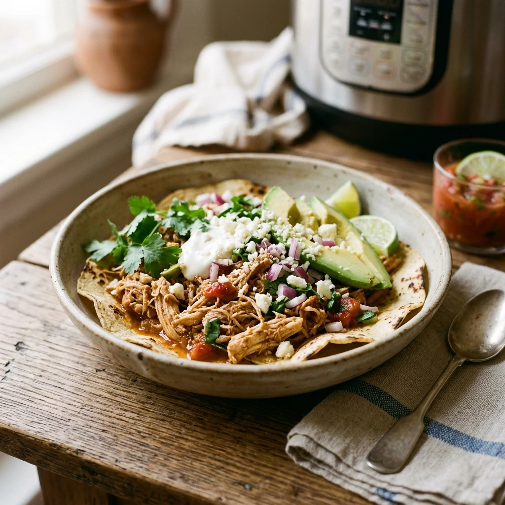 Instant Pot Chicken Taco Easy 20 Min Family Fast