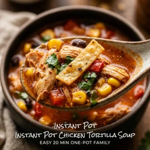 Instant Pot Chicken Tortilla Soup Easy 20 Min One Pot Family