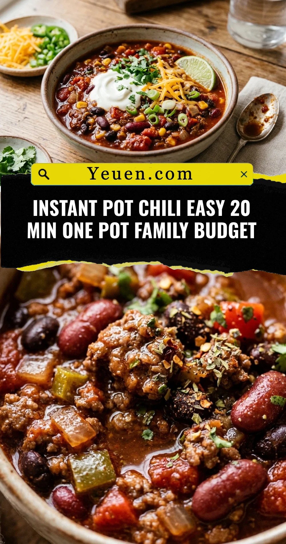 Instant Pot Chili Easy 20 Min One Pot Family Budget