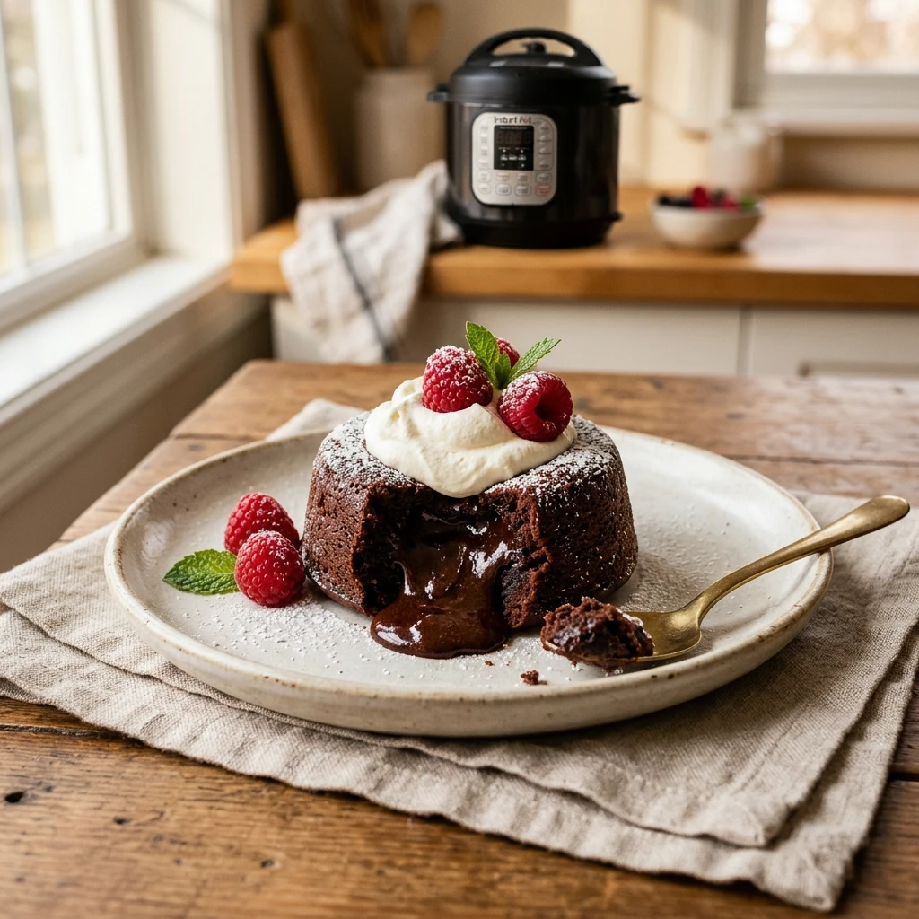 Instant Pot Chocolate Lava Cake Easy 20 Min Family Dessert