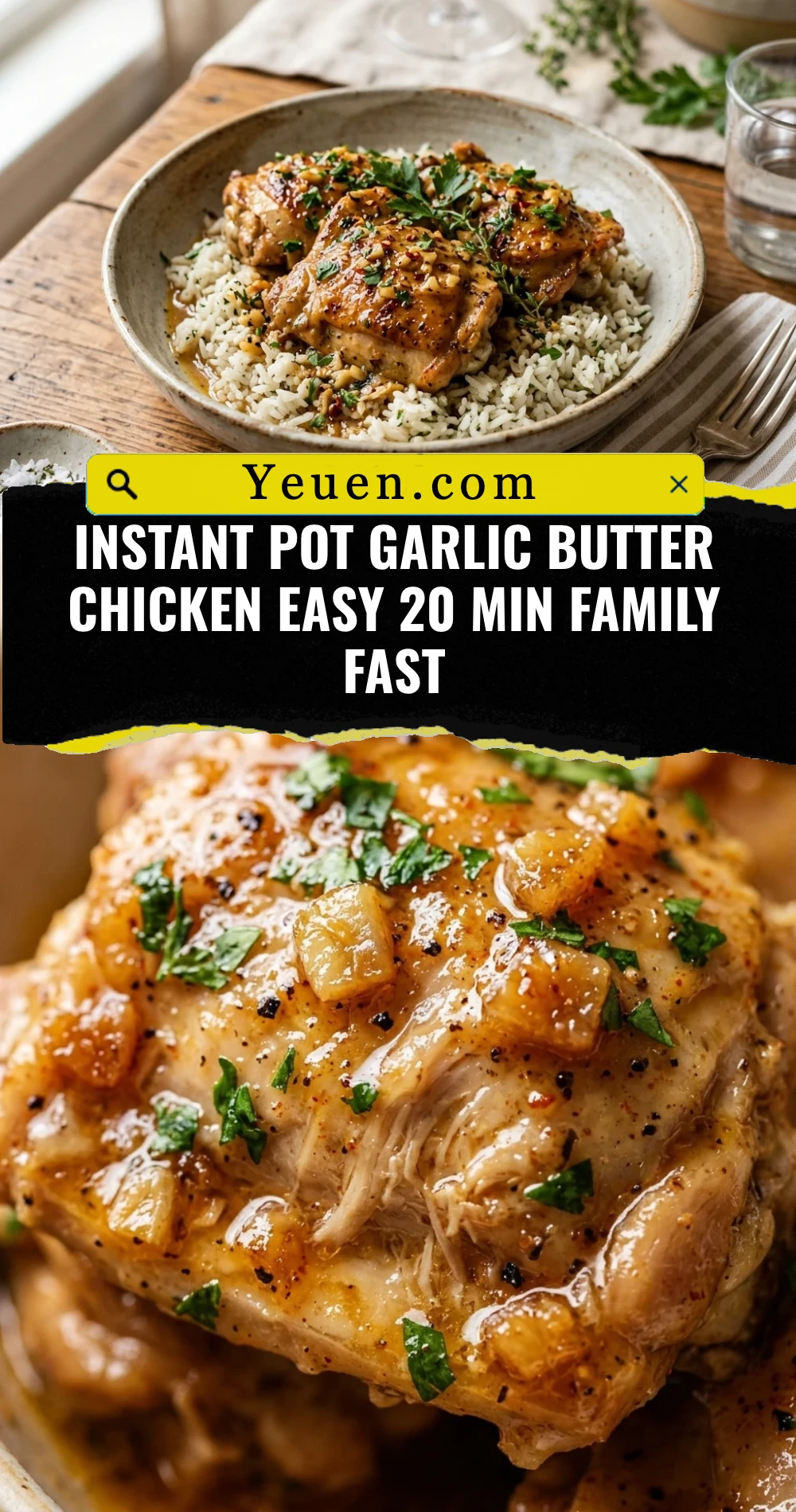 Instant Pot Garlic Butter Chicken Easy 20 Min Family Fast